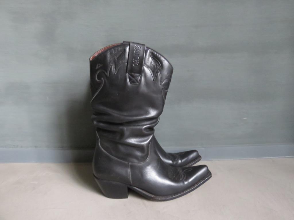 PROMOTIE: Vintage Sancho boots, Zwart, Lage of Enkellaarzen, Ophalen of Verzenden, Sancho