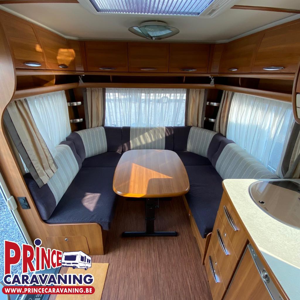 Fendt Platin 495 TFB 2009 - Prince Caravaning, Caravans en Kamperen, Caravans, Bedrijf, Lengtebed, 1250 - 1500 kg, Uitbouw voortent