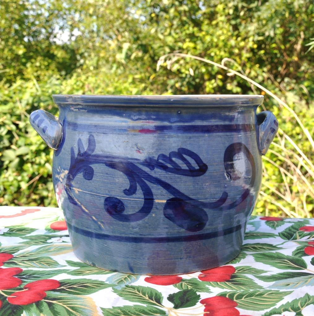 grand pot en gres gris bleu, Antiquités & Art, Enlèvement ou Envoi