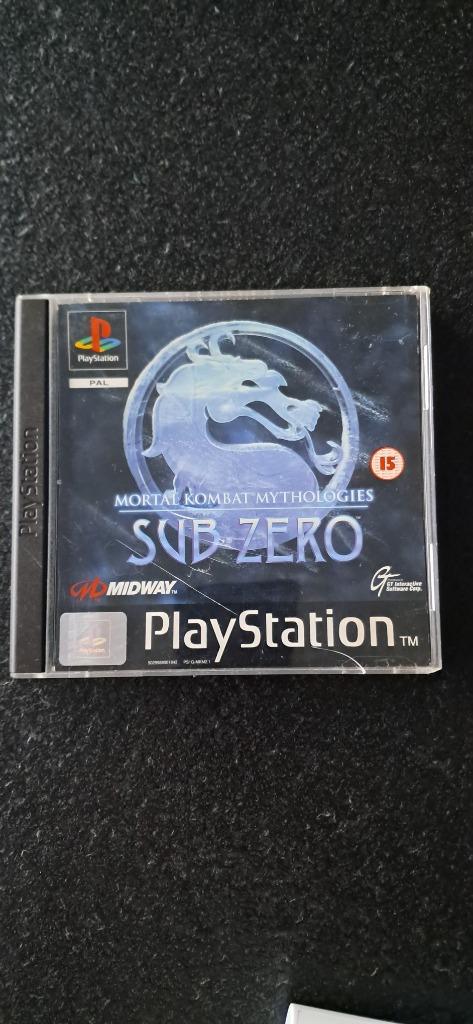 PS1 Mortal Kombat Mythologies Sub-Zero zeldzaam spel, Ophalen of Verzenden