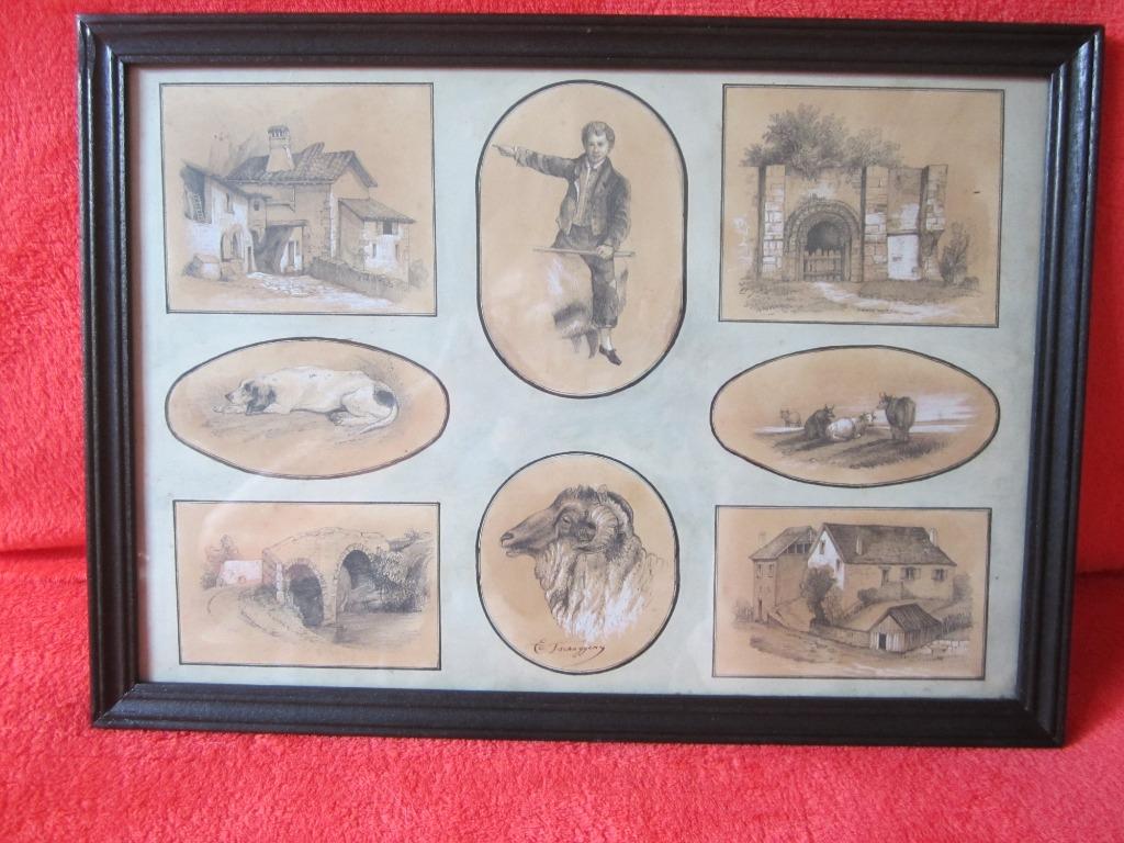 Aquarellen Edmond Tschaggeny, Antiek en Kunst, Kunst | Schilderijen | Klassiek, Ophalen