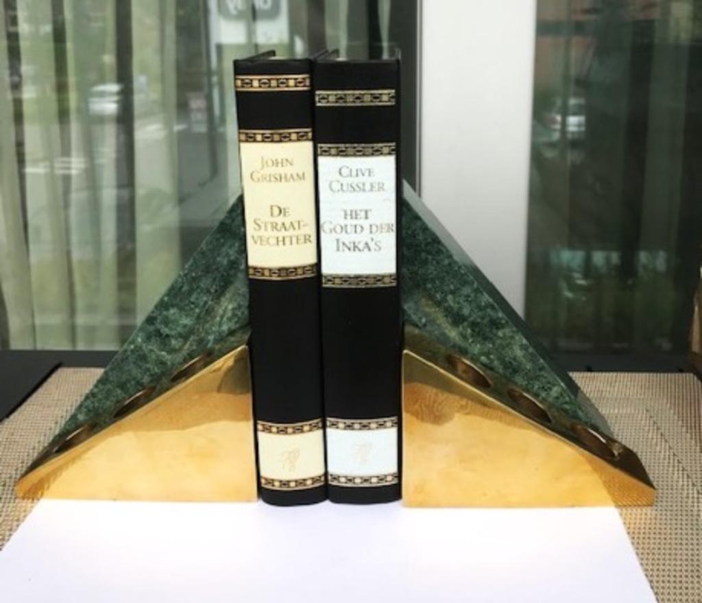 Boekensteunen Design 4 Unieke stukken Brons & Marmer✨🤗🎁👌, Ophalen of Verzenden