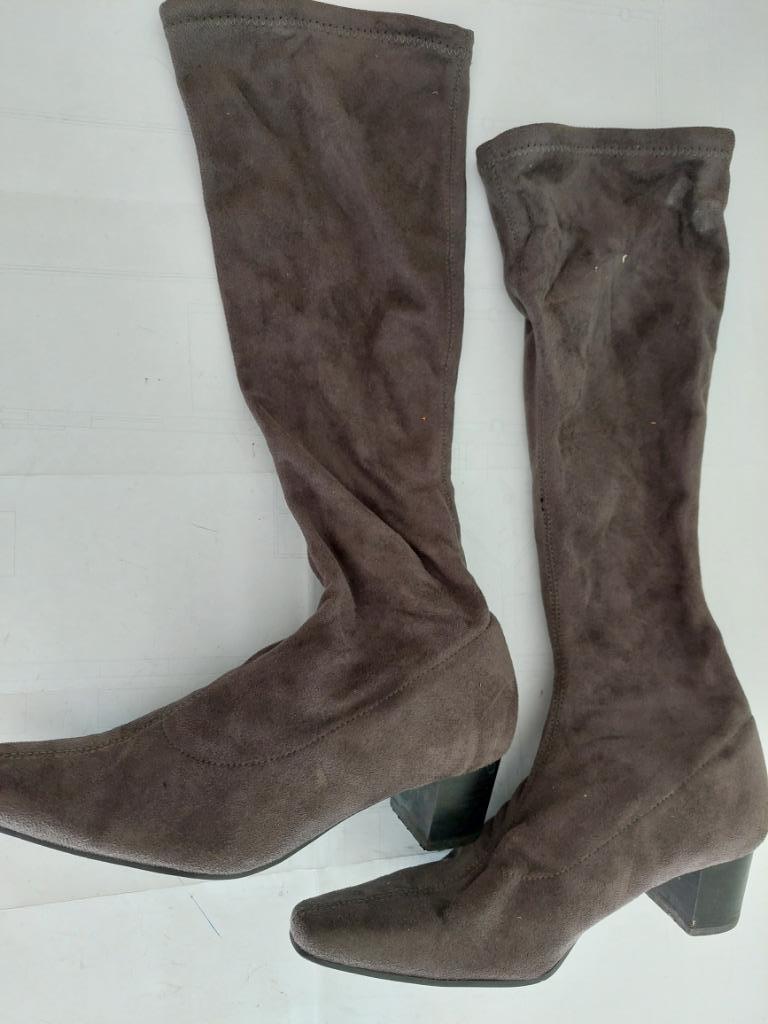 223C* EXIT superbes bottes taupe stretch (37), Exit, Porté, Bottes hautes, Envoi