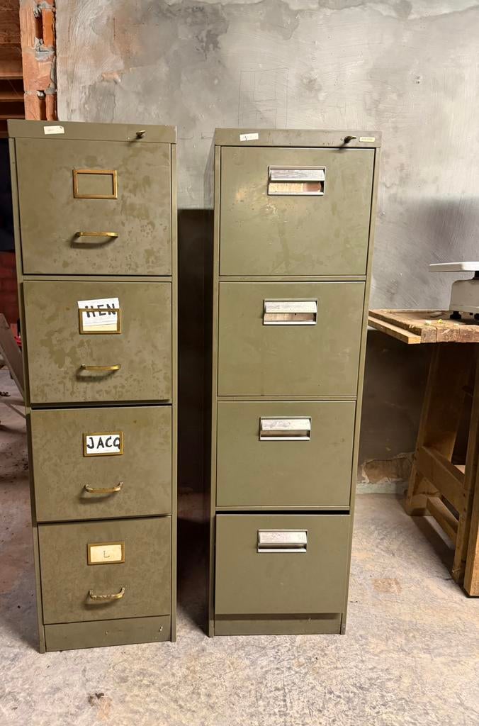 Classeur en métal (3 disponibles), Antiquités & Art, Enlèvement