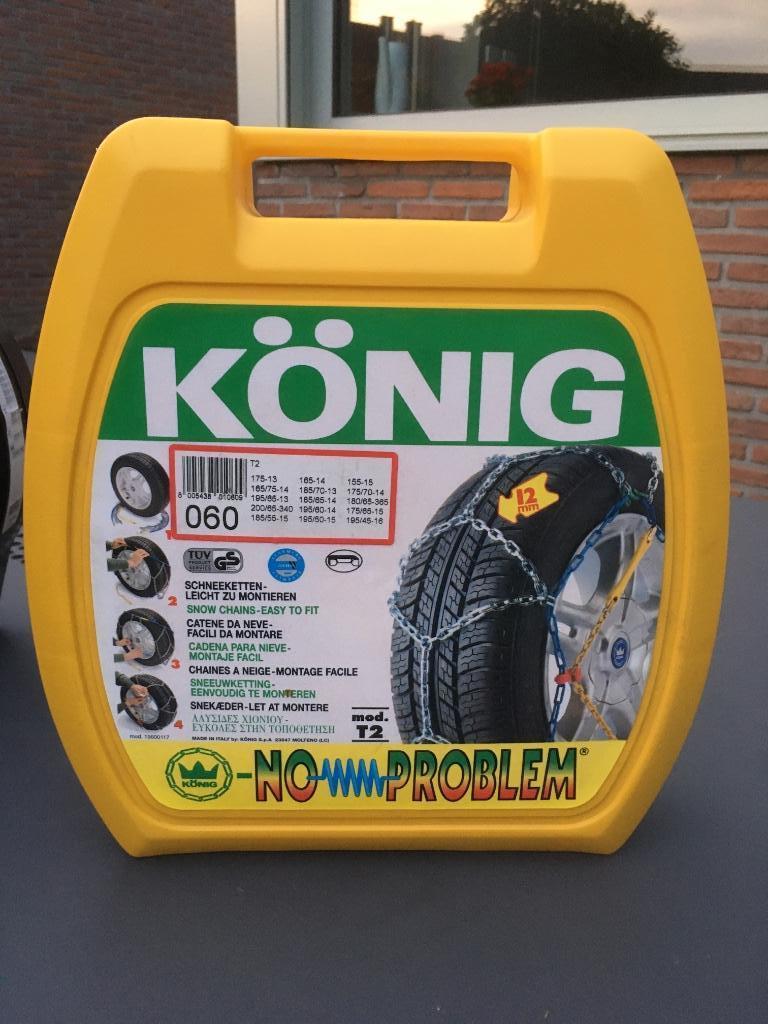 Sneeuwkettingen KÖNIG, model T2, nieuw, eenvoudige montage, Auto diversen, Sneeuwkettingen, Ophalen, Nieuw