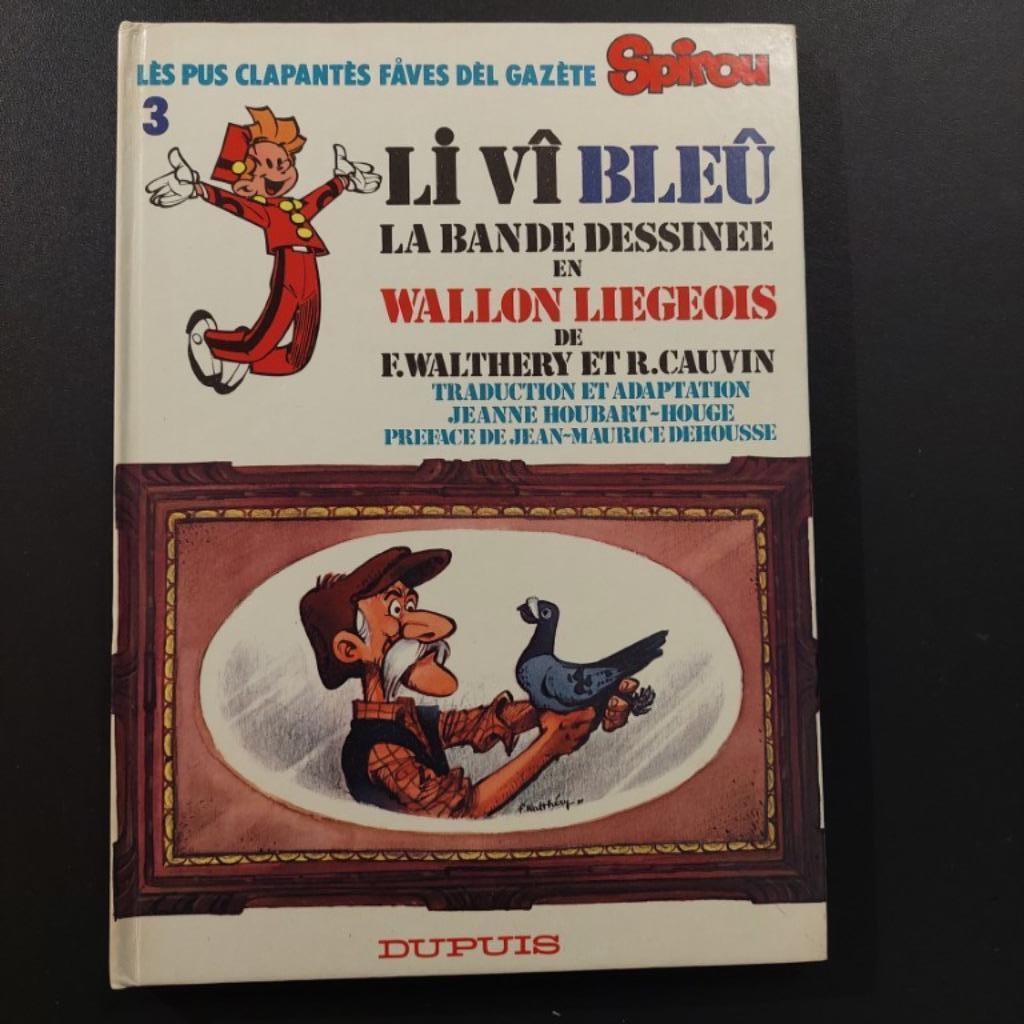 RARE defaut impression EO en WALLON - li vî bleu - walthery, Livres, BD, Enlèvement ou Envoi