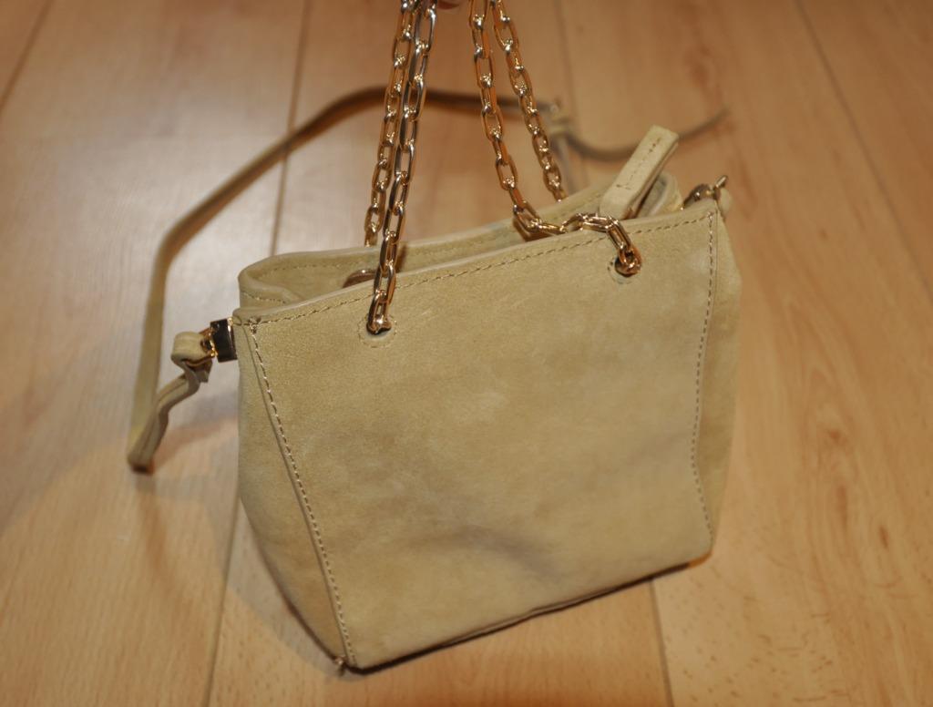 Mango sac bandoulière cuir beige 18x16cm état neuf, Autres marques, Cuir, Enlèvement ou Envoi, Beige