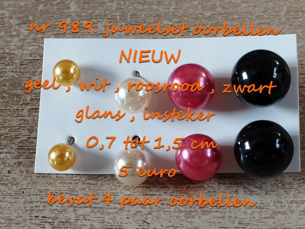 989. Parure de bijoux : boucles d'oreilles, NEUF, @LAST PIEC, Rose, Autres matériaux, Envoi, Neuf