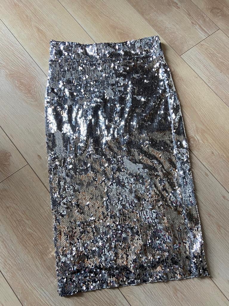 Essentiel antwerp glitter rok zilver 36, Enlèvement ou Envoi