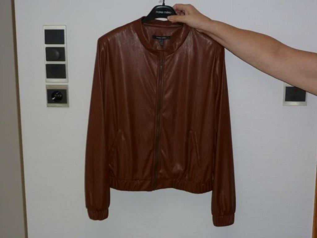 MARIE MERO Vest in namaak leder, Kleding | Dames, Ophalen of Verzenden, Zo goed als nieuw, Maat 42/44 (L)