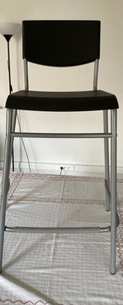 IKEA Stig barkruk, Enlèvement, Utilisé, Noir, Métal