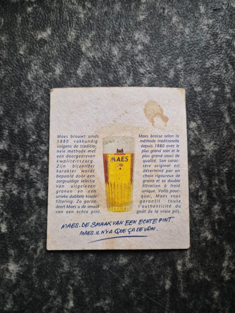 Sous Bock Maes Pils (modèle 15), Collections, Enlèvement ou Envoi, Utilisé, Sous-bock, Autres marques