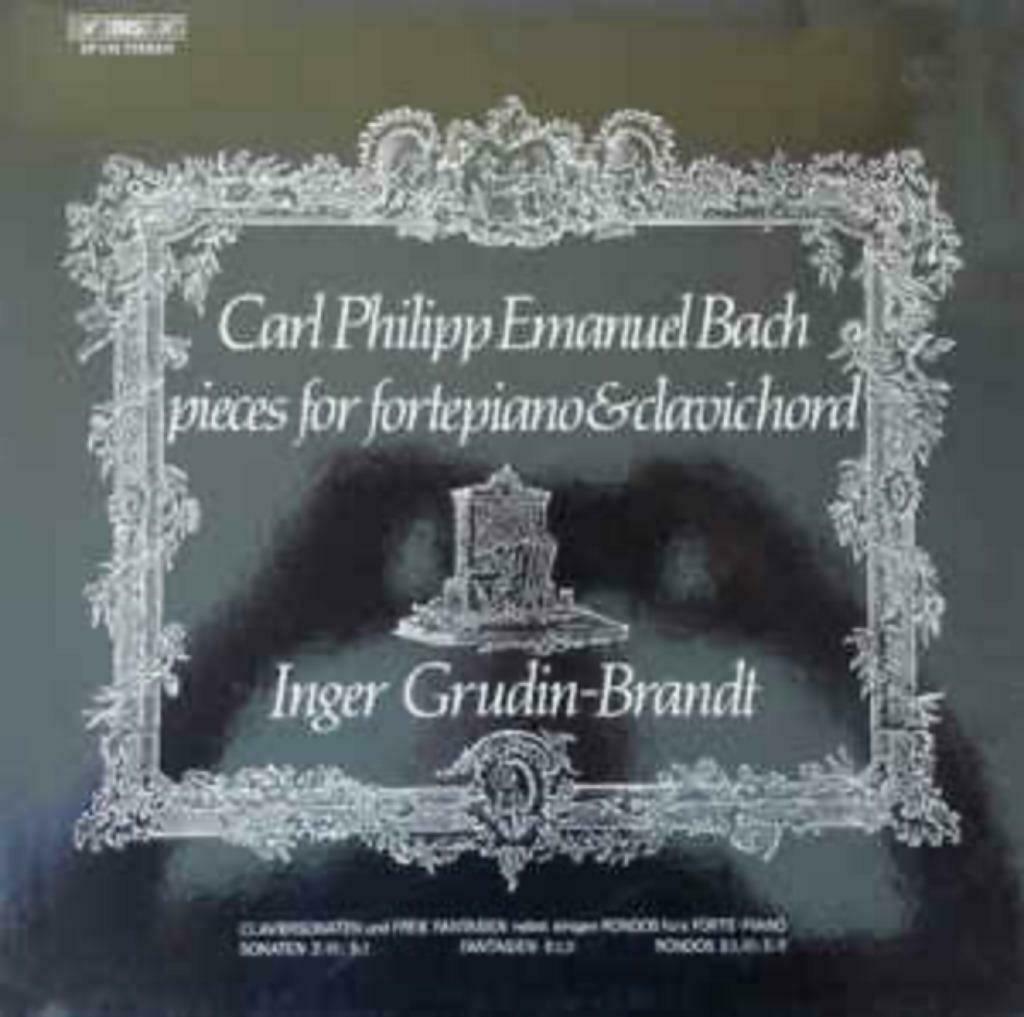 LP Carl Philipp Emanuel Bach Inger Grudin-Brandt 1980, Orchestre ou Ballet, 12 pouces, Du modernisme à nos jours, Enlèvement ou Envoi
