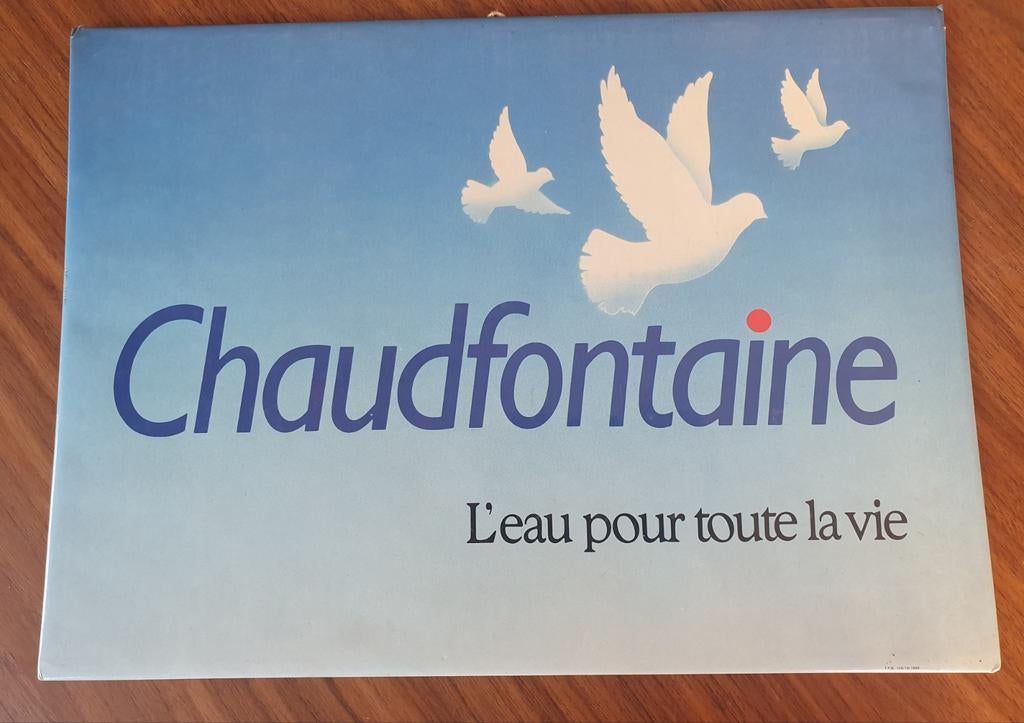 Panneau d'affichage en carton - Chaudfontaine 1989 -, Enlèvement ou Envoi, Utilisé, Panneau publicitaire