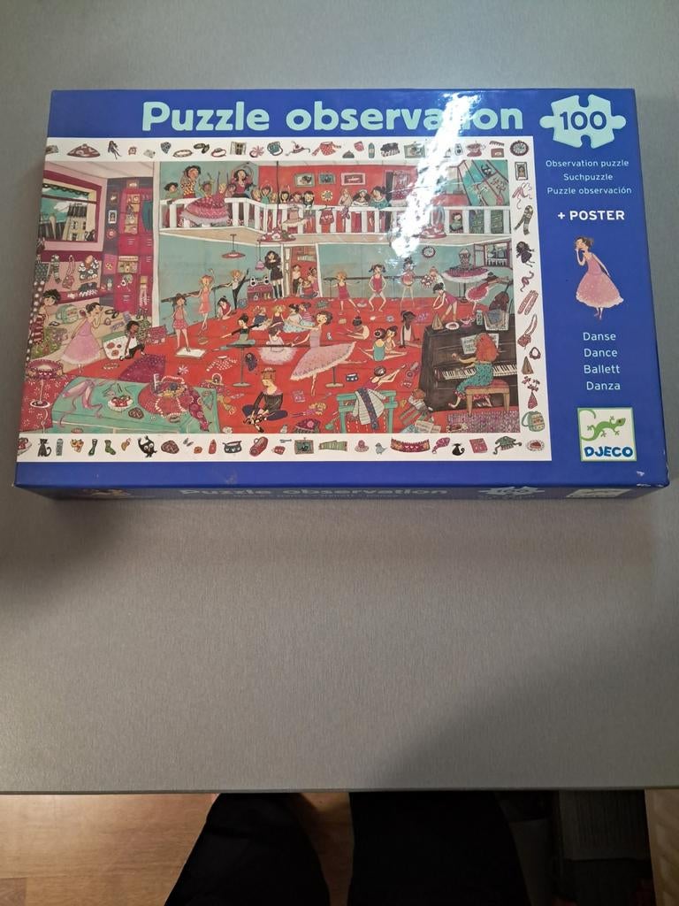 Puzzel 100 stukjes van Djeco in thema ballet., Enlèvement