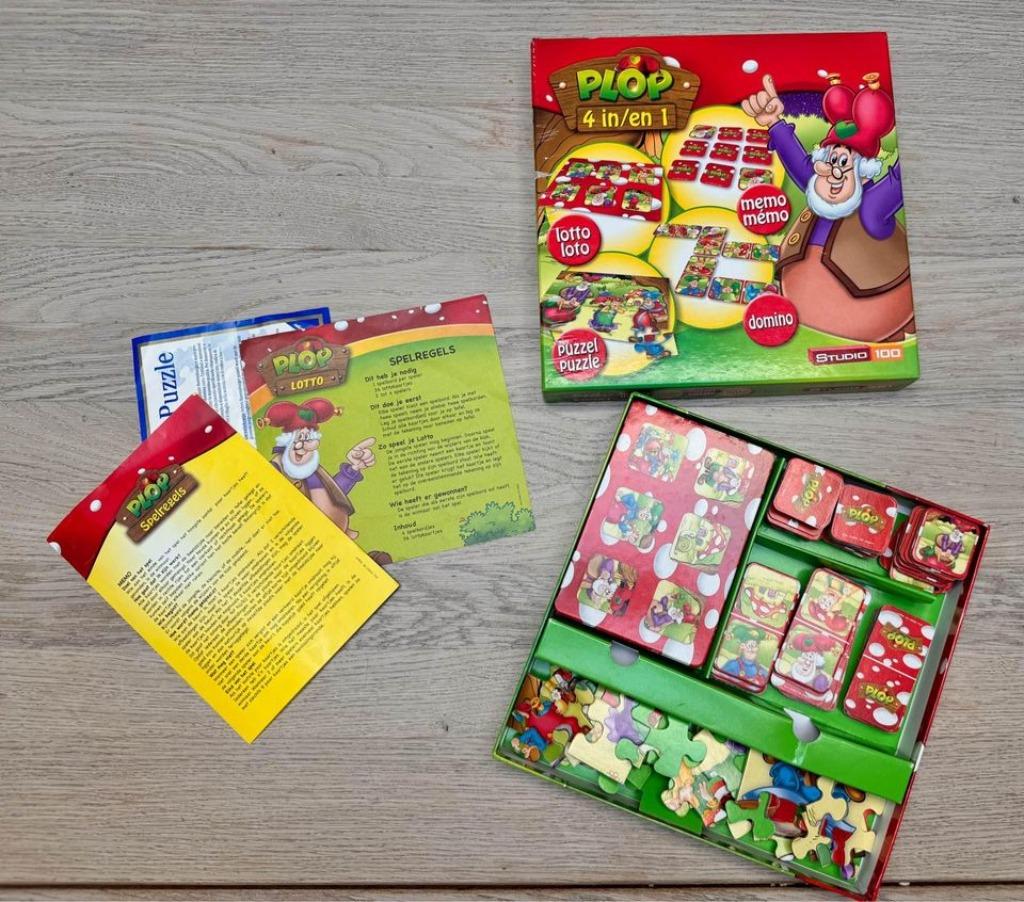 Plop 4 in 1 spellendoos, Ophalen of Verzenden, Gebruikt, Puzzelen