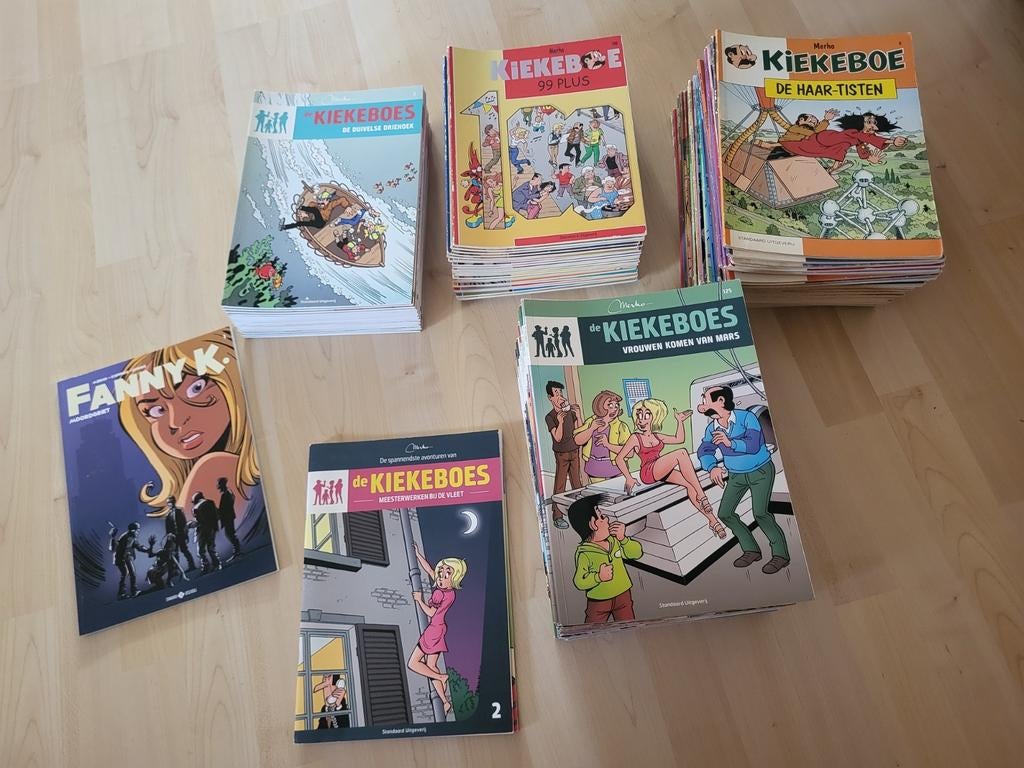 120-tal Strips van Kiekeboe / De Kiekeboes, Boeken, Meerdere stripboeken, Ophalen, Zo goed als nieuw, Merho - kiekeboe