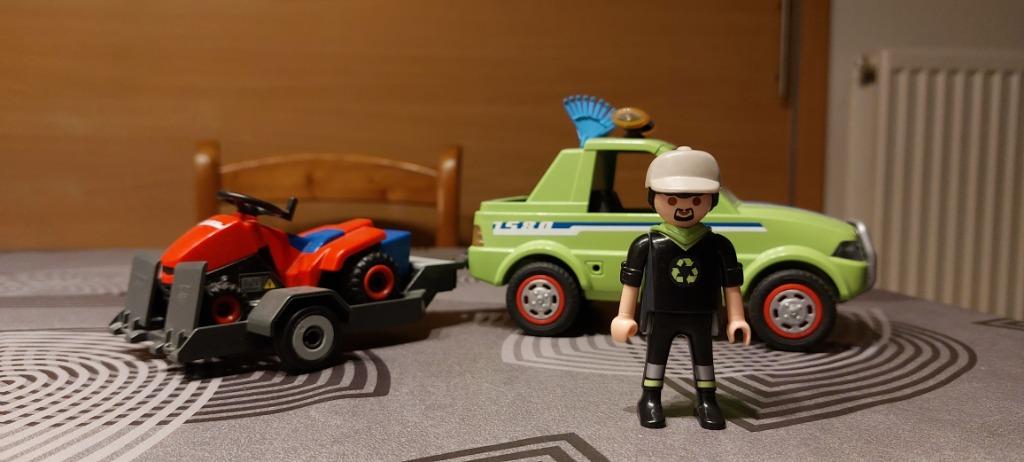 playmobil 6111 voertuig groenbeheerder met grasmaaier, Ophalen of Verzenden, Zo goed als nieuw, Complete set