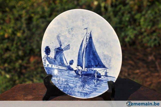 assiette delft marine, Antiquités & Art