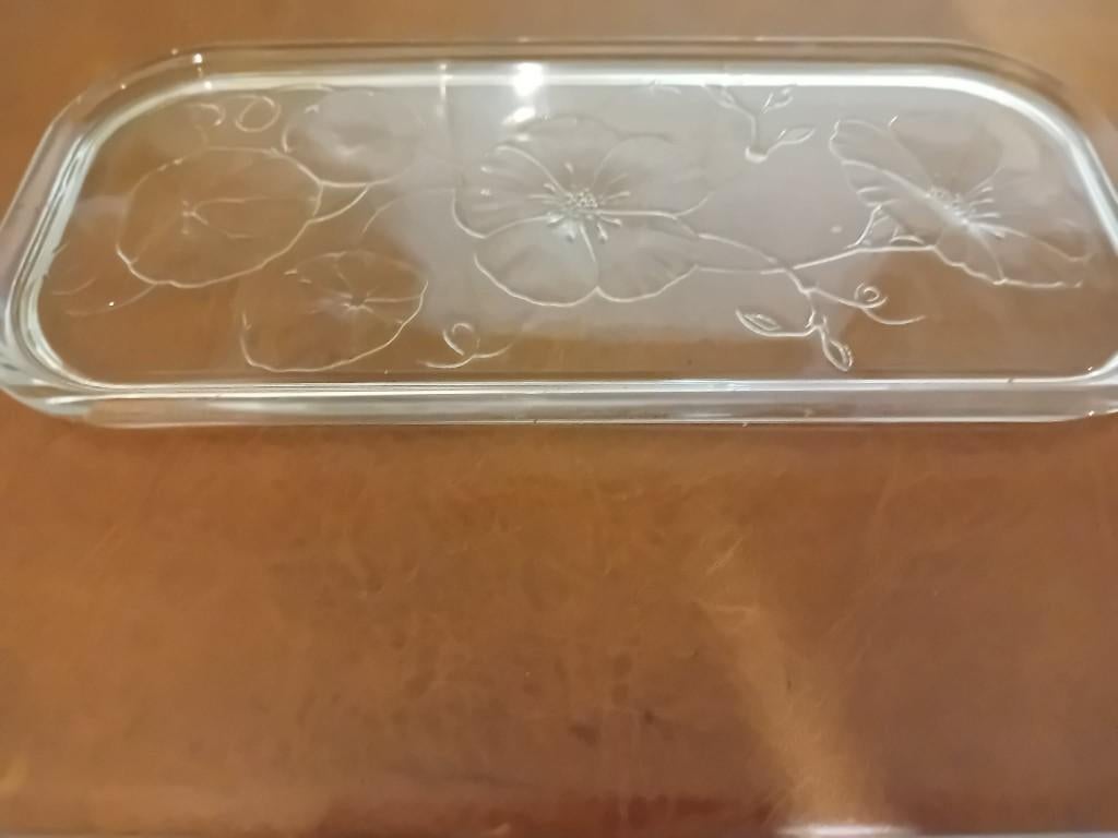 plat en verre arcopal, Enlèvement ou Envoi, Comme neuf, Autres formes, Autres matériaux