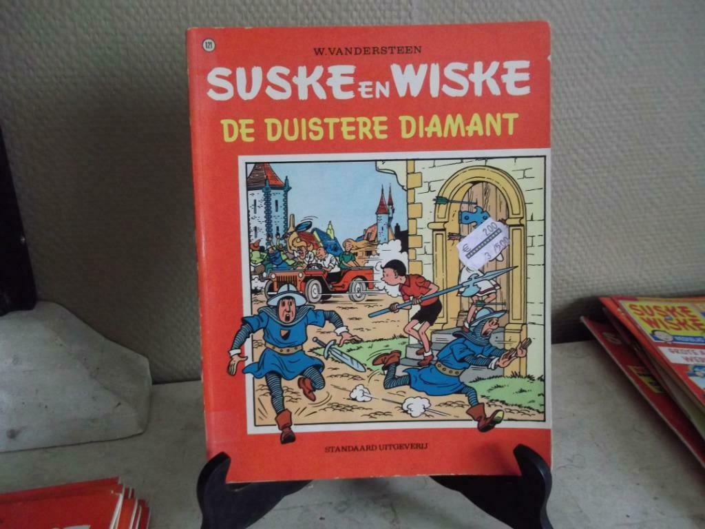 Strip De duistere diamant - Suske en Wiske, Boeken, Gelezen, Willy Vandersteen, Eén stripboek, Ophalen of Verzenden