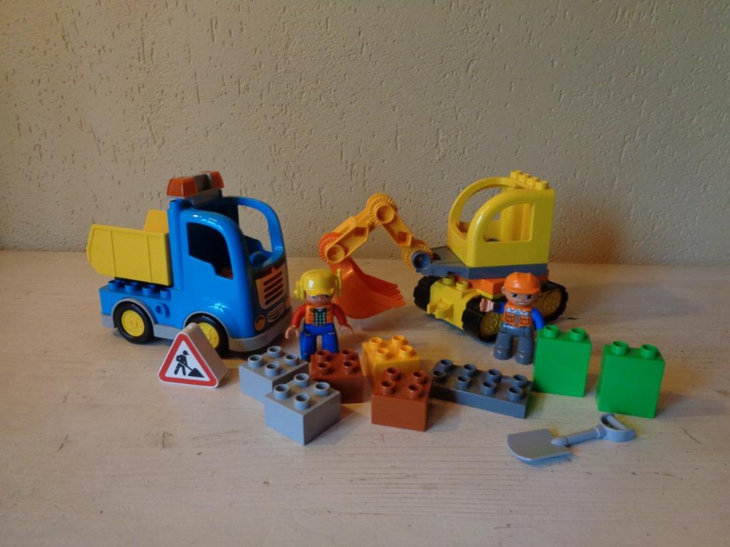 LEGO DUPLO Rupsband-graafmachine - 10812, Gebruikt, Ophalen of Verzenden, Compleet, Duplo
