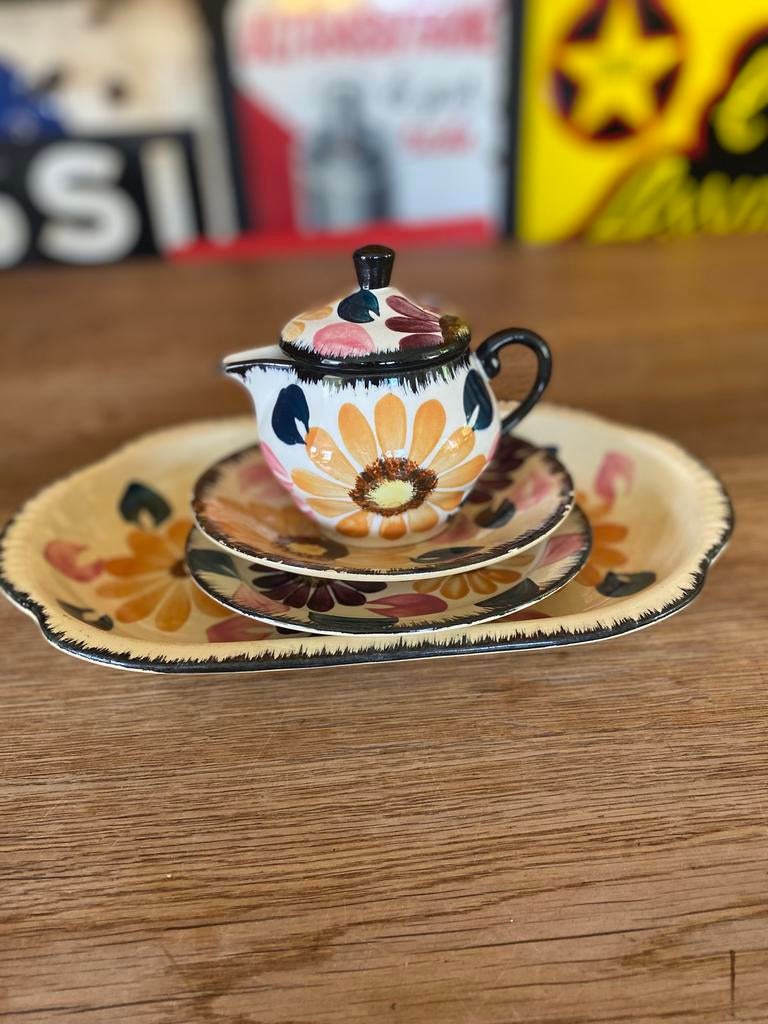 Losse stukken Boch grote bloemen, Ophalen of Verzenden