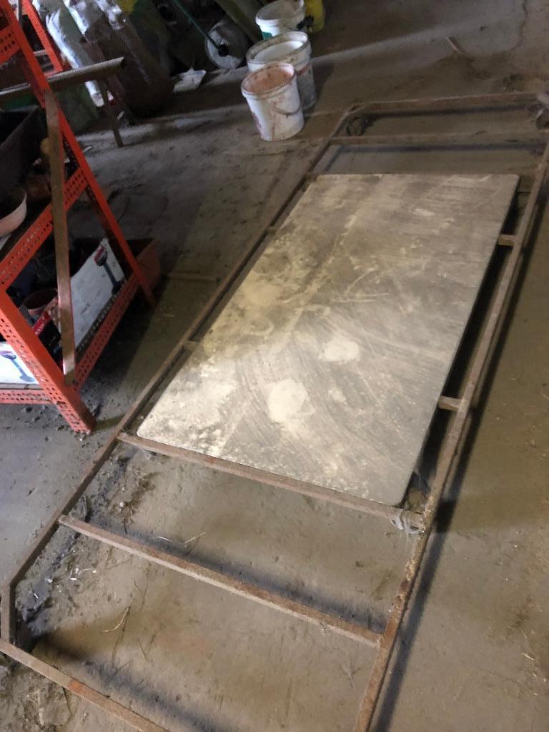 Onderstel op 6 zwenknwielen ,zware construktie 250x90, Ophalen, Zo goed als nieuw