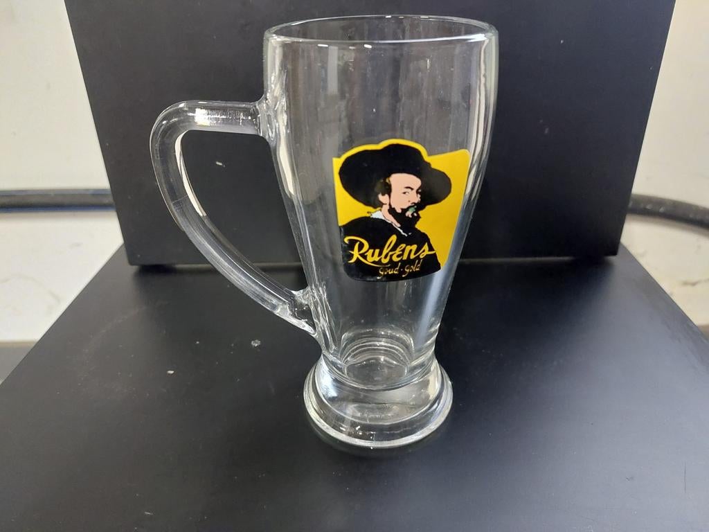 Bierglas rubens goud, Verzamelen, Ophalen of Verzenden, Zo goed als nieuw, Bierglas