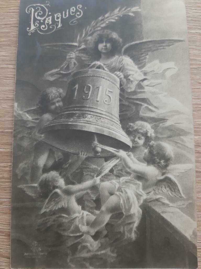 Princesse Marie-Josée sur carte postale Pâques / 1915, Collections, Enlèvement ou Envoi, Utilisé, Carte, Photo ou Gravure