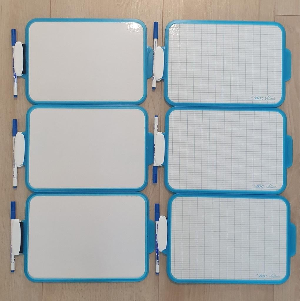 6 tableaux blancs de Bic Velleda, Enlèvement ou Envoi, Comme neuf