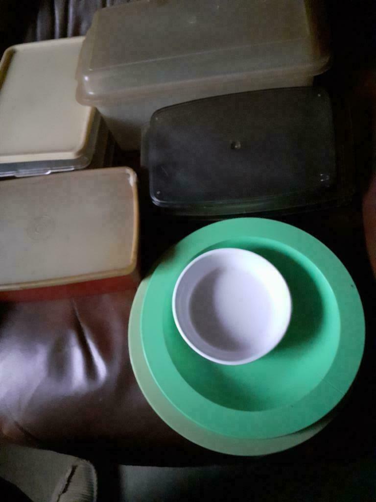 Tupperware opbergdozen, Maison & Meubles, Cuisine| Tupperware, Jaune, Blanc, Enlèvement ou Envoi