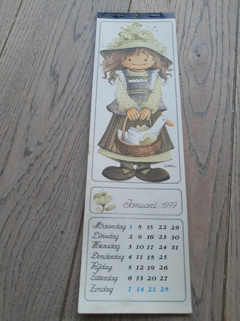 Calendrier : Jaklien Moerman, 1979, Enlèvement ou Envoi, Comme neuf