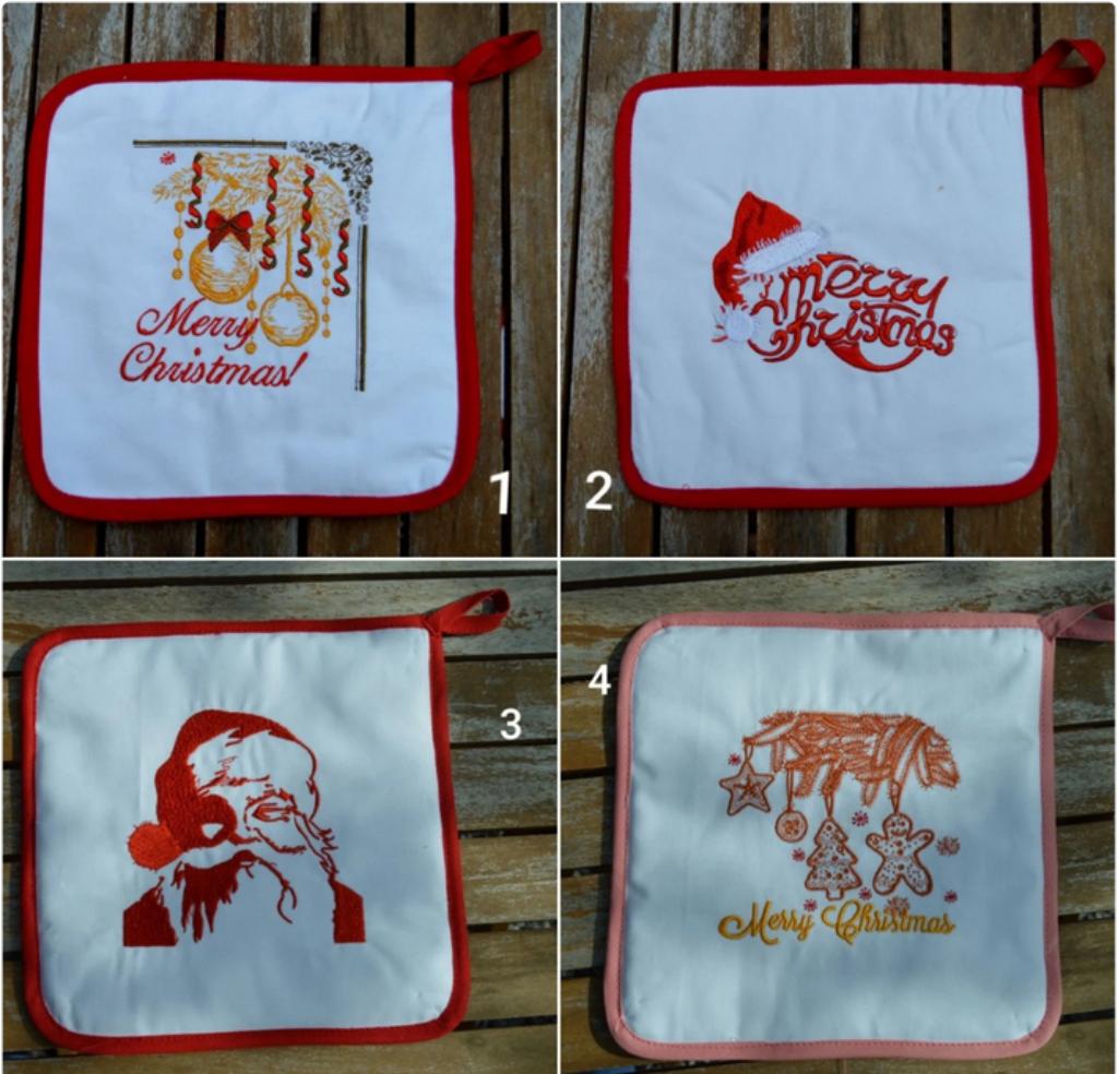 manique cuisine , coton blanc , remourrage anti feu , 22cm, Enlèvement ou Envoi, Neuf, Blanc, Autres types