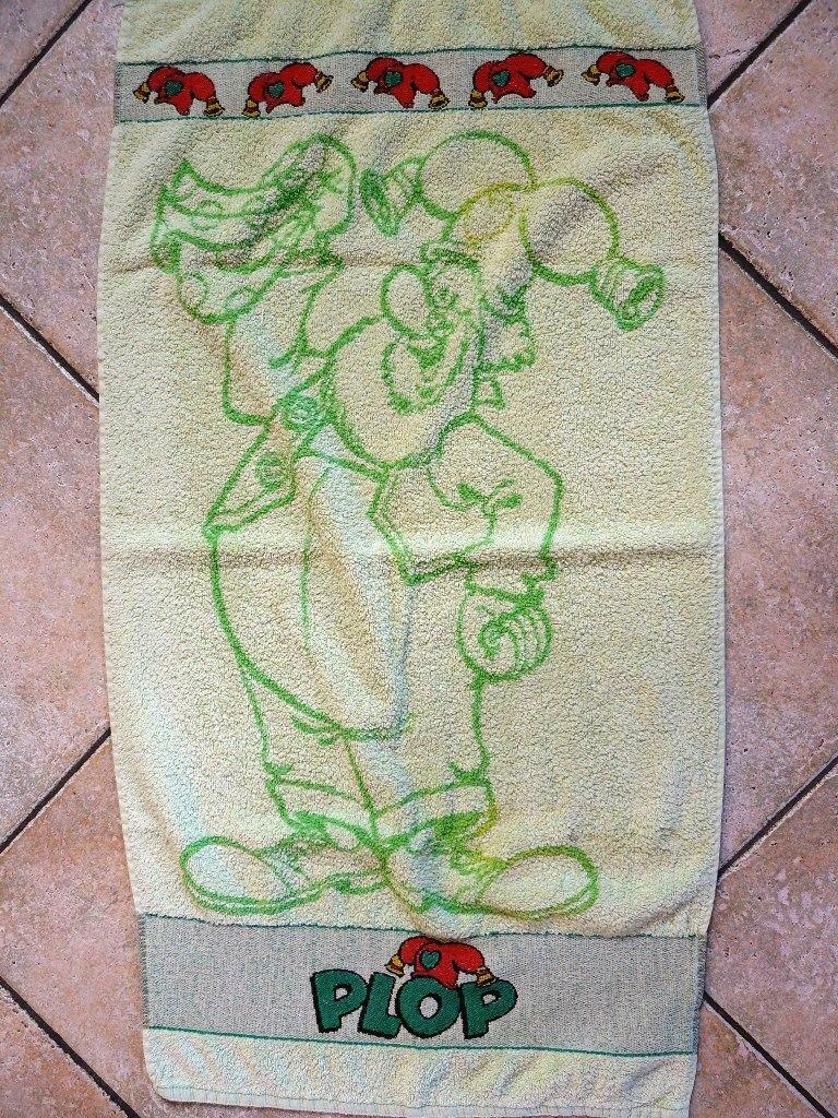 Essuies Plop et Bumba +napperon Diddlina enfant., Huis en Inrichting, Ophalen of Verzenden, Gebruikt, Overige kleuren, Handdoek