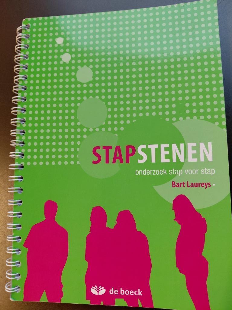 Stapstenen Onderzoek stap voor stap, Boeken, Ophalen, ASO, Zo goed als nieuw, Bart Laureys