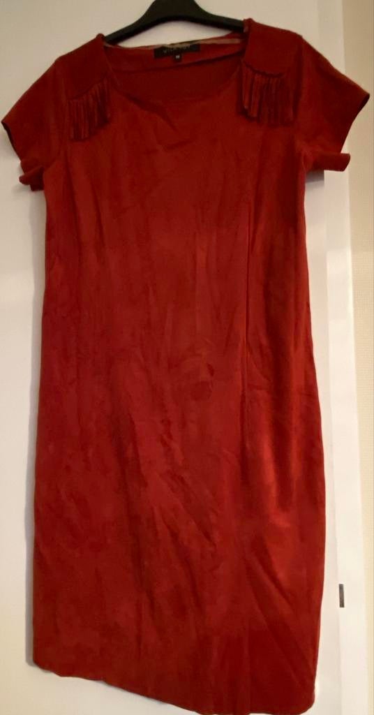 Luchtig zomerkleedje korte mouw, Maat 38/40 (M), Nieuw, Ophalen of Verzenden, Rood