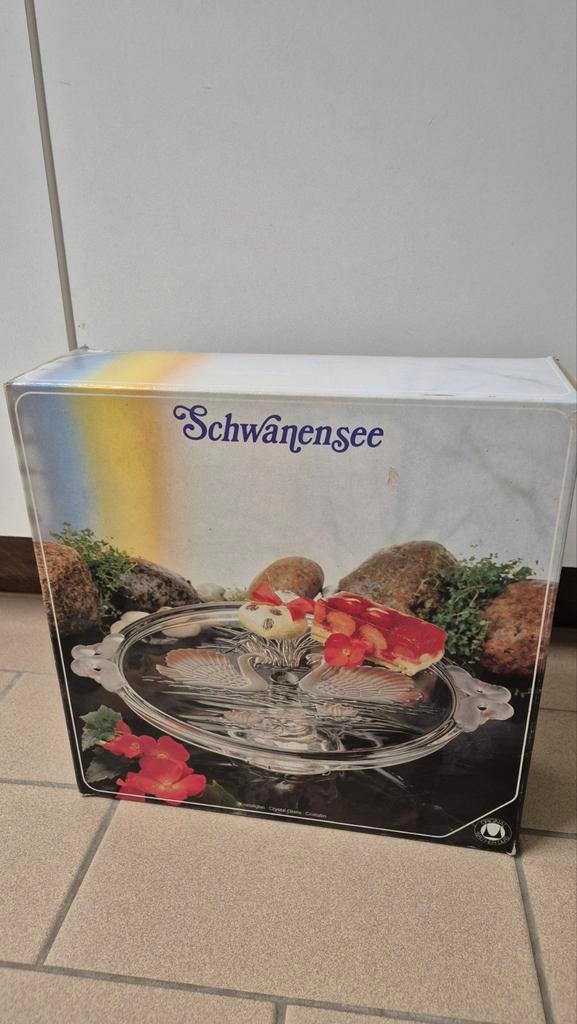 Walther glas - Schwanensee taartschotel op voet, Ophalen