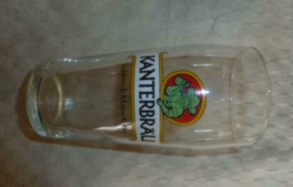 #E bier glas KANTERBRÄU La bière de Maître Kanter. 25cl, Collections, Verres & Petits Verres, Enlèvement ou Envoi, Neuf, Verre à bière
