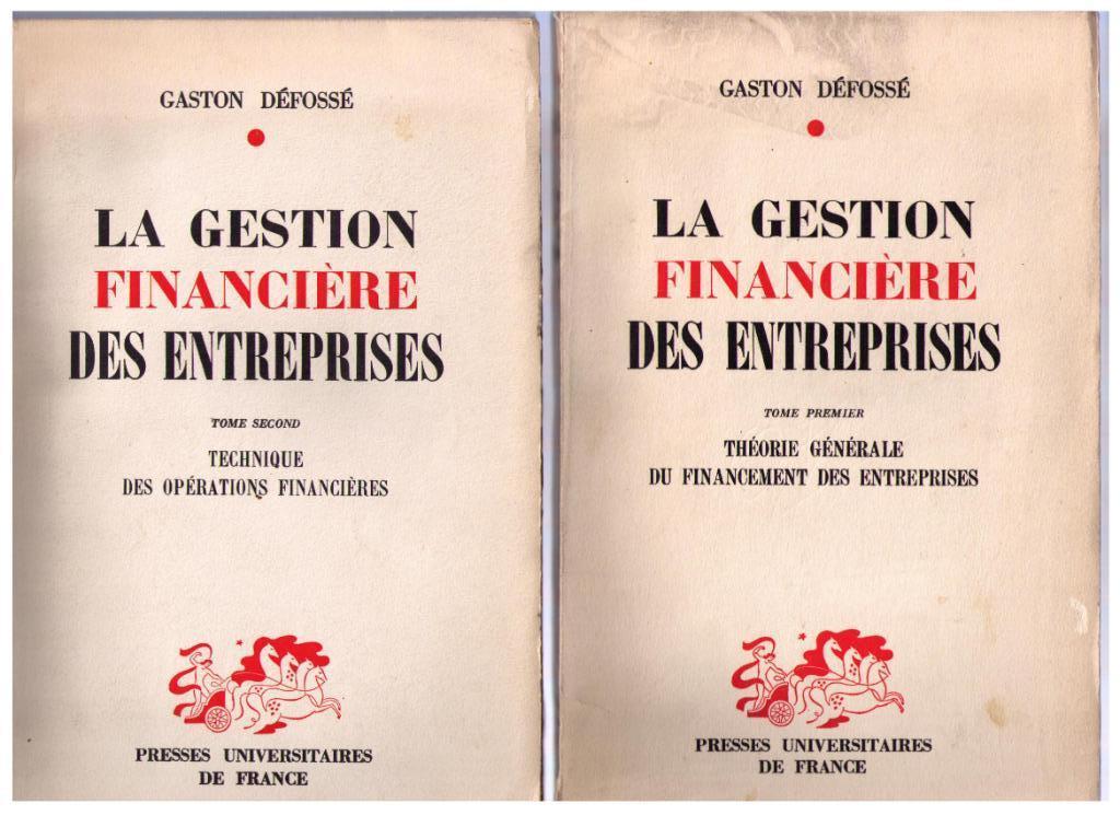 la gestion financière des entreprises - G. Défossé 2 tomes, Boeken, Advies, Hulp en Training, Gelezen, Ophalen of Verzenden