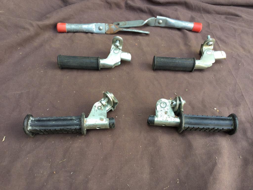3 paar fietssteuntjes voor achter op de fiets - 10€ /3 paar, Ophalen of Verzenden, Gebruikt