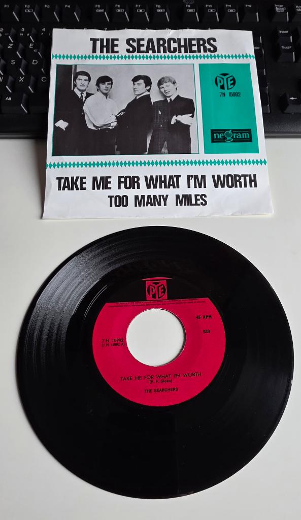 45 Ps The Searchers " Take me for what .. " Hollande 1965, Enlèvement ou Envoi, Utilisé, Pop, Single