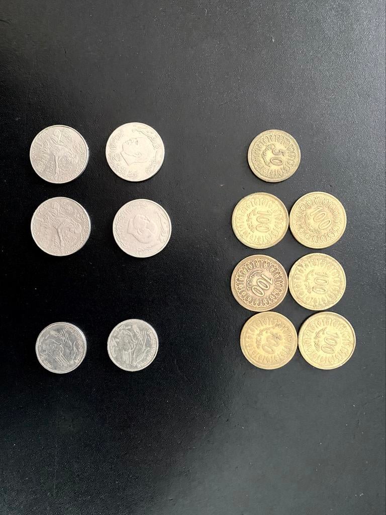 Lot de pièces de monnaie de Tunisie, Timbres & Monnaies, Monnaies | Afrique, Enlèvement ou Envoi
