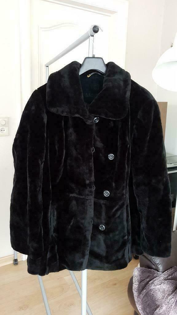 jas zwart pels 44, Kleding | Dames, Mayerline, Zwart, Maat 46/48 (XL) of groter, Ophalen of Verzenden