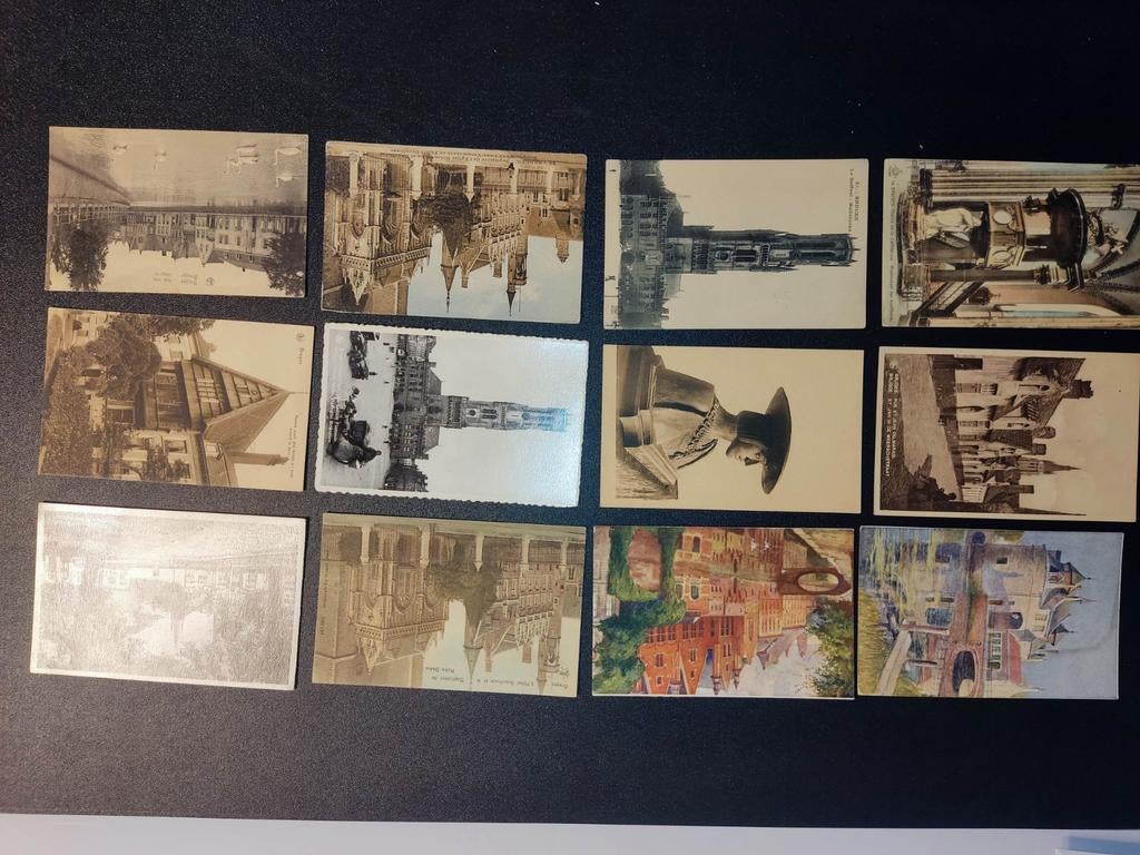 12 cartes postales anciennes Bruges Bruges, Collections, Enlèvement ou Envoi, Non affranchie, Flandre Occidentale