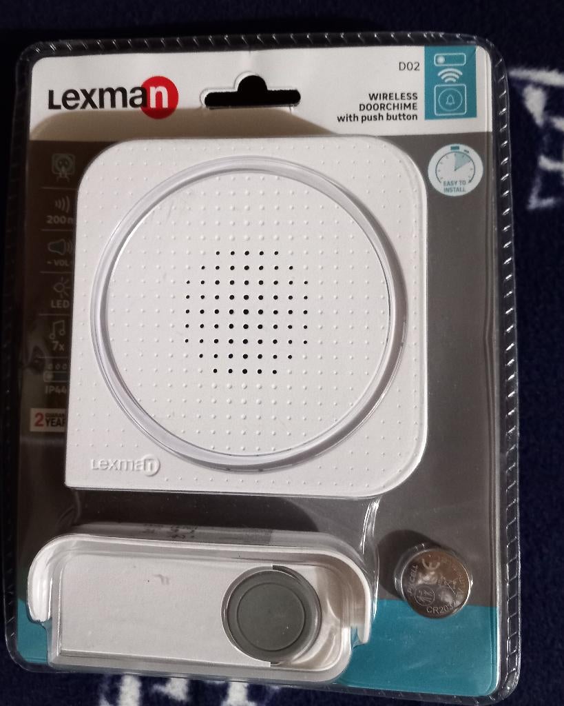 Sonnette sans fil LEXMAN., Enlèvement, Neuf, Sans fil