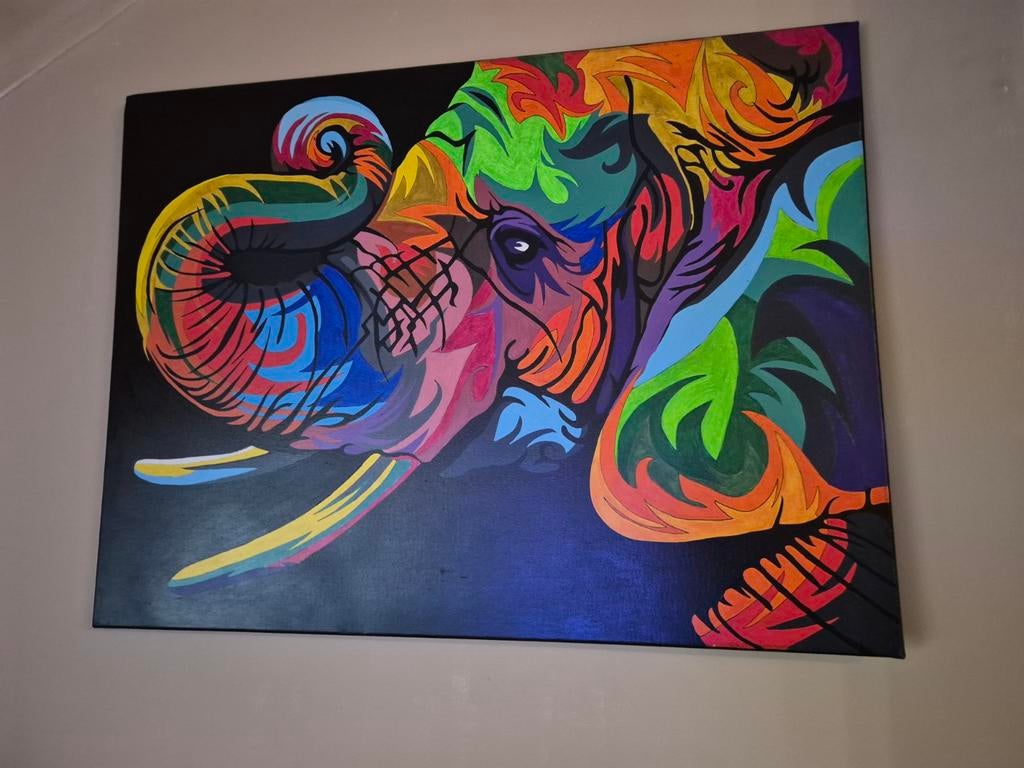 Tableau Éléphant, Antiquités & Art