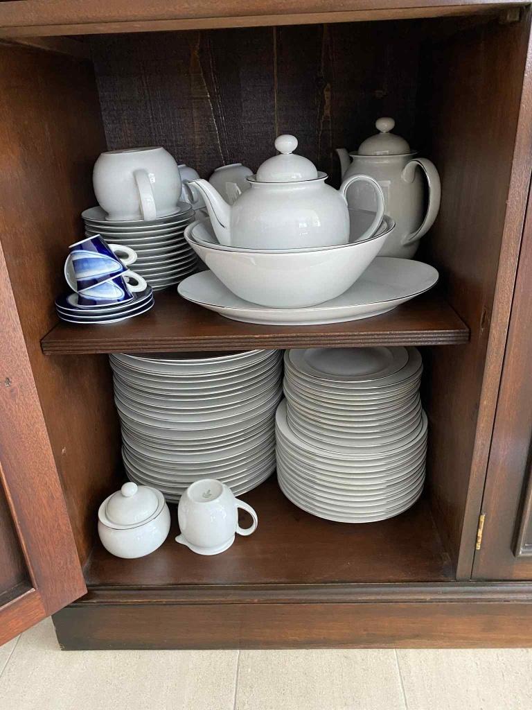 Servies, Ophalen, Nieuw, Effen, Porselein