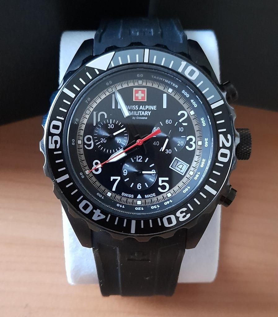 Montre homme Swiss Alpine Military 7076.9877 SAM, Montre-bracelet, Autres marques, Comme neuf, Enlèvement