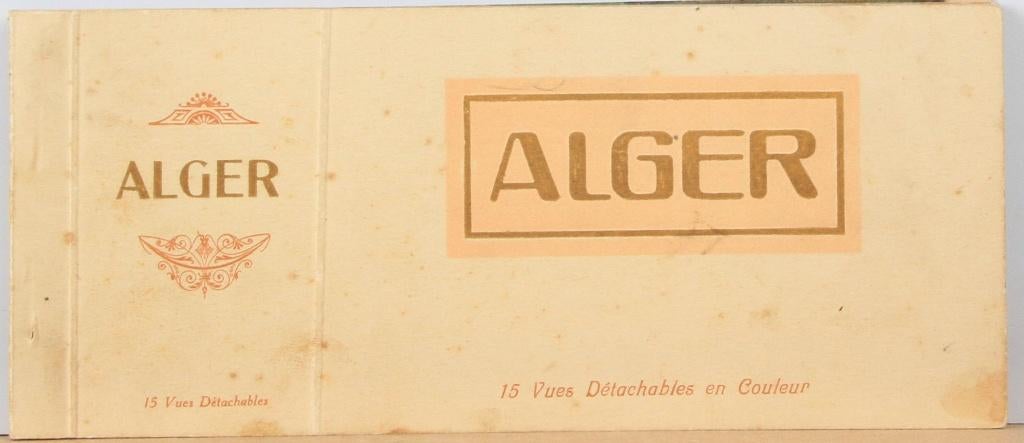 Carnet de cartes postales Alger +/- 1950, Collections, Enlèvement ou Envoi, 1940 à 1960, Non affranchie, Hors Europe